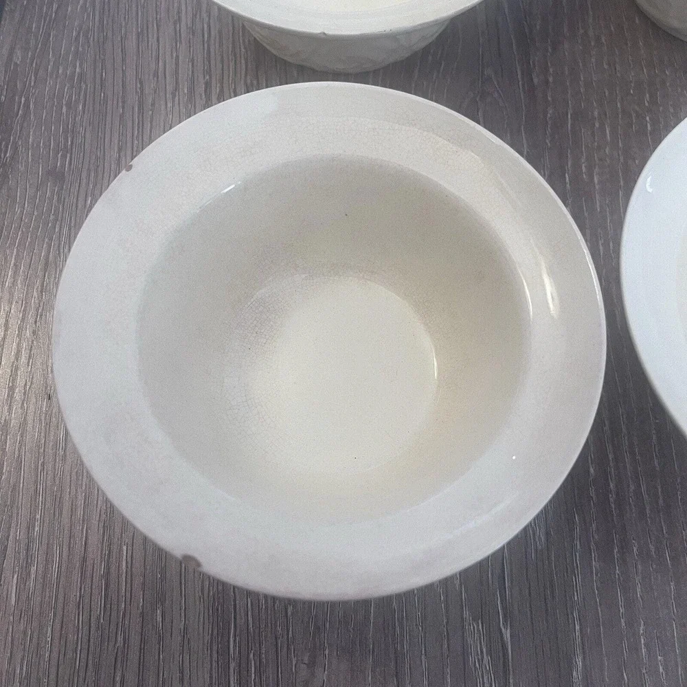 Wedgwood‎ Patrician Ramekins (4) Each With Some Chips And Or Staining